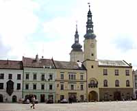 Moravská Třebová – náměstí a kostel Nanebevzetí Panny Marie